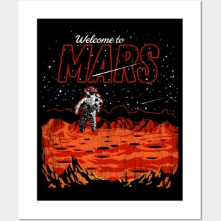 Welcome to Mars greetings from postcard Posters and Art